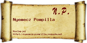 Nyemecz Pompilla névjegykártya